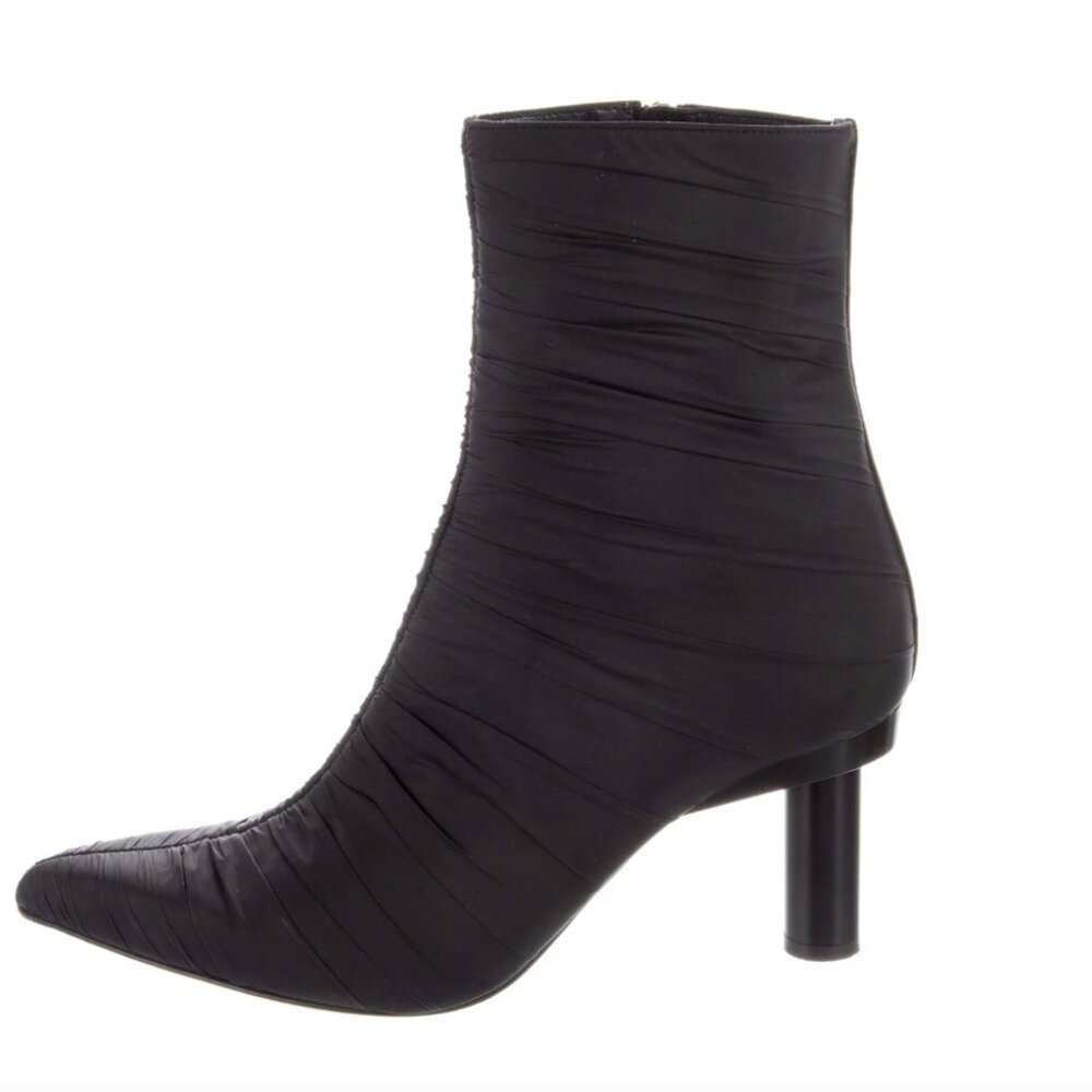 Tibi Nylon Ruched Ankle Boot